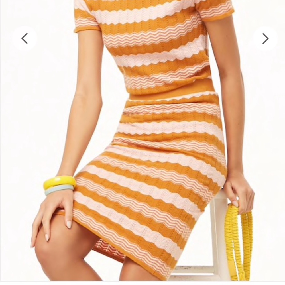 NWT, Forever 21 Chevron Knit Skirt
